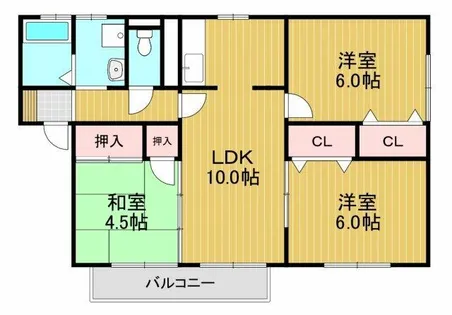 ドミールF【1階】の間取り