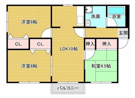 ドミールF【1階】の間取り