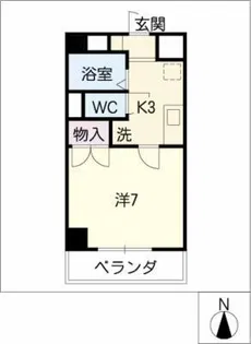 ファミール筒井【3階】の間取り