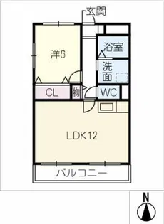 プリメーロ【2階】の間取り