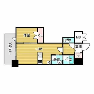 リビオメゾン新大阪【4階】の間取り