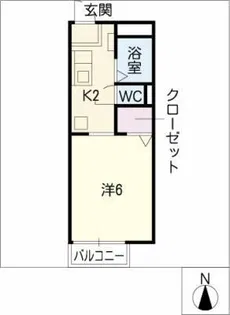 Annex Fuji【2階】の間取り