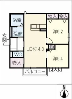 グレイス御器所【2階】の間取り