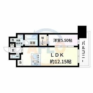 プレジオ九条【14階】の間取り