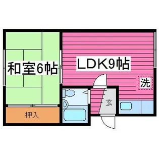 コーポ京【101号室】の間取り