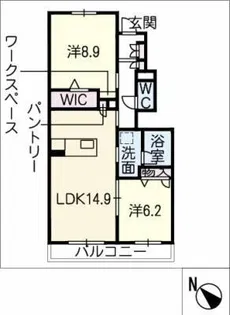 グリーンベル【1階】の間取り