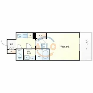 エスリード谷町六丁目レジデンス【3階】の間取り