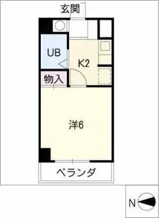 ヒビノハイツ【3階】の間取り