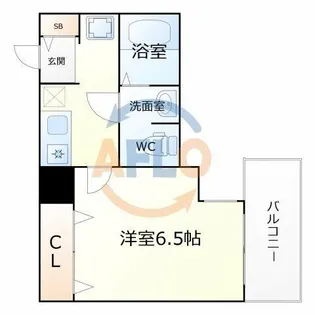 ラナップスクエア四天王寺【6階】の間取り