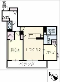 フォレナル【2階】の間取り