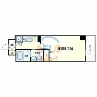 レジデンス京橋スクエア【11階】の間取り