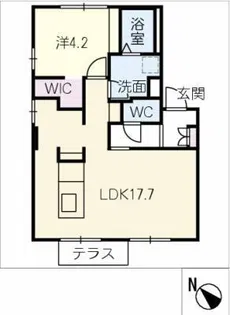 ヴィラアイリス【1階】の間取り