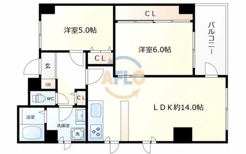 ロベリア弐番館【8階】の間取り