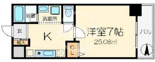 WILLDO難波WI【3階】の間取り