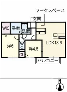 ソレーユⅡ【2階】の間取り