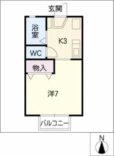 クリスタルビレッジⅡ【1階】の間取り
