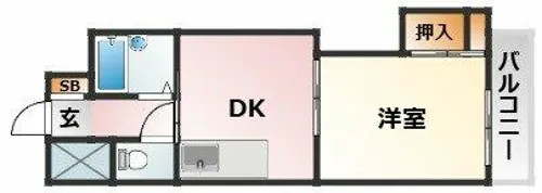 上新庄駅前グランドハイツ北【3階】の間取り