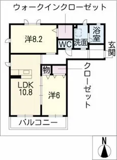 アンベール【1階】の間取り