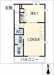 パインクリーク【2階】の間取り