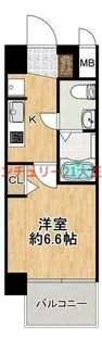 エグゼ大阪CITYアインツ【9階】の間取り