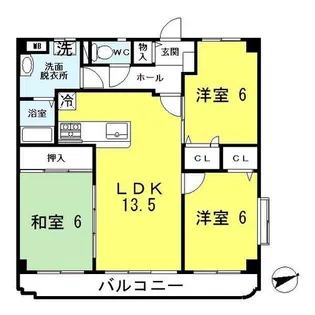 サンユウブレス【206号室】の間取り