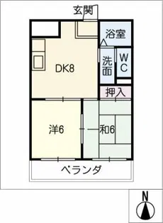 マンションメトロ【1階】の間取り