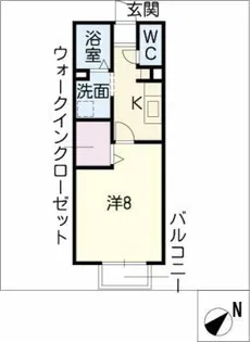クレアール杉【1階】の間取り
