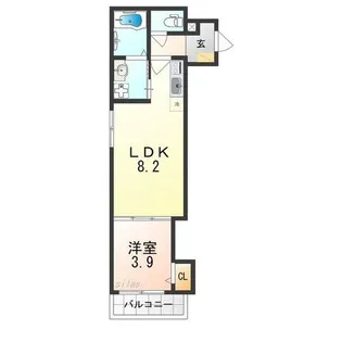 七道ハウス【3階】の間取り