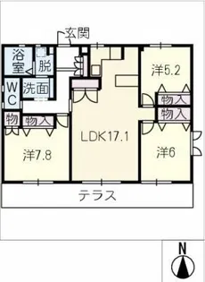 コージーコート【1階】の間取り