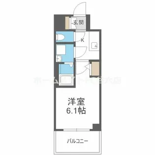 エスリード弁天町NORTH RESIDENCE【10階】の間取り
