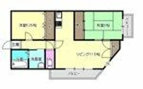 サニーコート石橋【4階】の間取り