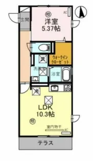 ウエスト ポート【1階】の間取り
