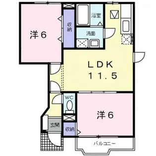 La. Campanella 1 野洲市小篠原【1階】の間取り