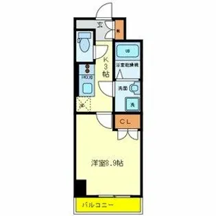 FLATS MINAGUCHI【4階】の間取り