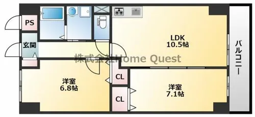 コスモ【3階】の間取り