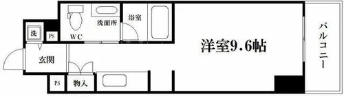 アーデンタワー南堀江【3階】の間取り