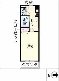 ソシア浄心【7階】の間取り