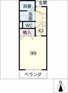 エクセルはぎわら【2階】の間取り