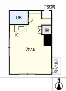 名東レジデンス【3階】の間取り