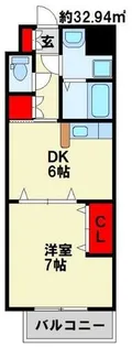 ペンサミエント A棟【202号室】の間取り
