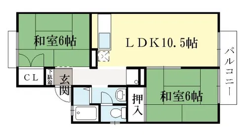 セジュールメルヘン【2階】の間取り