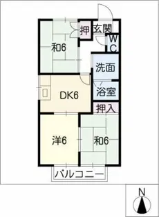 ファミール【2階】の間取り