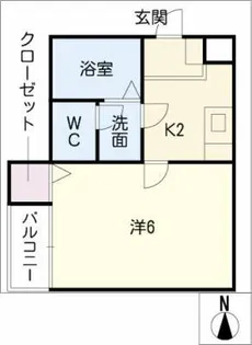 ヴェルシェン【1階】の間取り