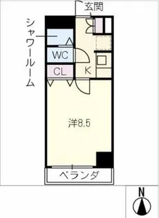 ナビシティ上社306号室【3階】の間取り
