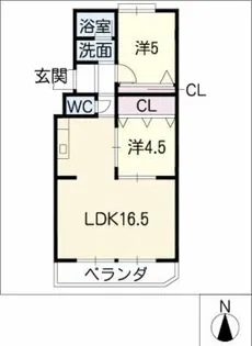 司ハイツ【3階】の間取り