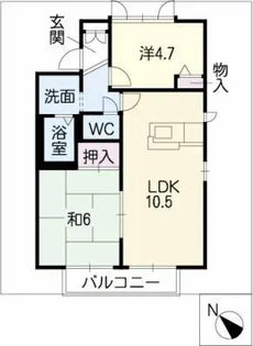 グリーンベル【1階】の間取り