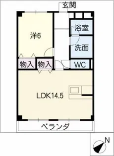 ラピス・メゾン【2階】の間取り