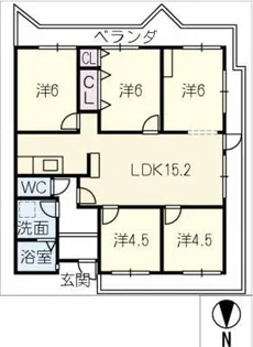古久マンション【4階】の間取り