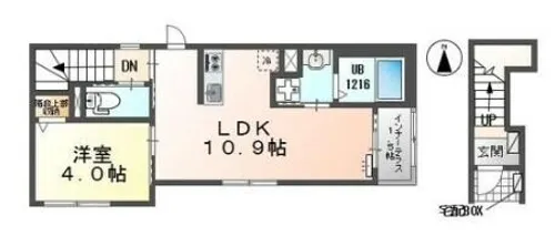 オーレ瑞穂【2階】の間取り