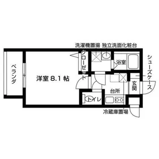 ゼスタレジデンス八雲【2階】の間取り